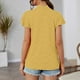 thumbnail image 4 of Fiudx Camisas de Mujer Blusa de Manga Corta con Volantes Sólidos, Informal, Cómoda Ya La Moda para Mujer, 4 of 4