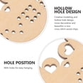 thumbnail image 4 of 5 Pcs Chips en Bois pour Point de Croix Cadeau DIY Pendentif Mini Planche de Point de Croix, 4 of 5