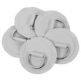 thumbnail image 3 of KAKOWELY kit 5pcs D Rings Inflatable Boat Canoe Rope Buckles Stainless Steel D Ring Pad Kayak Supplies3.15"X3.15"X0.16", 3 of 5