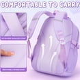 thumbnail image 4 of 3-Piece Cute Backpack Set with Insulated Lunch Bag & Pencil Case, Green & White, 4 of 7