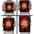 thumbnail image 7 of IBA Indianbeautifulart Panch Mukhi Hanuman Picture Frame Religious Poster Black Wall Frame Deity Photo Frame Wall Decor&nbsp;For Home/ Office/ Temple-6 x 8 Inches, 7 of 7