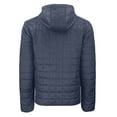 thumbnail image 3 of Men's Cutter & Buck  Heather Navy Springfield Cardinals Rainier PrimaLoft Eco Full-Zip Hooded Jacket, 3 of 3