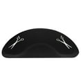 Salon Chair Mat 3x5 Ft Rectangle 7/8 Thick Pvc Pu Anti-Fatigue Floor Mat Non-Slip Beveled Edges Round Cutout For Barber Shop