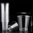 thumbnail image 2 of 100Pcs Crystal Clear Plastic Shot Glasses, 1oz Disposable Cups, Mini Jello Shot Cups for Condiments, Wine, Food Samples, Perfect for Parties, Tastings, 2 of 7