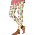 thumbnail image 2 of Xdegoge Holiday Printed Leggings for Women High Waist Tummy Control Stretchy Floral Easter Graphic Yoga Pants Athletic Tights Workout Bottoms, 2 of 5