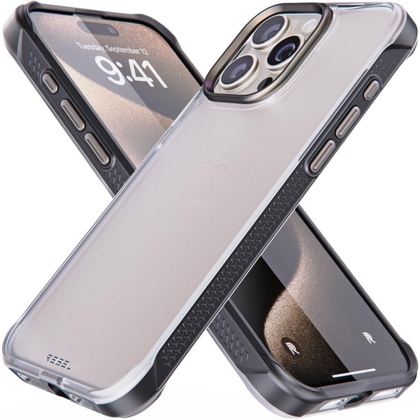 Funda REBEL Clear para iPhone 15 Pro Max con Protector de Cristal