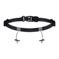 thumbnail image 4 of Quzzie Race Number Belt with Adjustable Closure And 6 Loops for Carrying Nutrition. Reflective Polyester Sports Belt. Comfortable And Secure for Racers. Black, 4 of 8