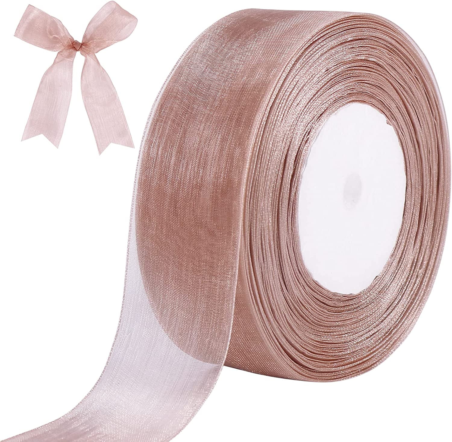 Sheer Ribbon, 50 Yards 1-1/2 inch Wide Shimmer Sheer Organza Ribbon for Bow  Making, Gift Wrapping, Box Packaging, Crafting, Christmas Decoration and