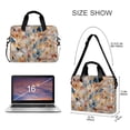 thumbnail image 3 of 16" Laptop Briefcase for Work Travel Laptop Shoulder Bag Carrying Handbag Laptop Case Earthy Colors Watercolor-textured, 3 of 8