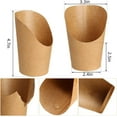 thumbnail image 2 of Charcuterie Cups, Disposable French Fry Holder Cups 14oz,Kraft Paper Appetizer Snack Boxes for Events WeddingDisplay Party,Brown,100 Pcs, 2 of 7