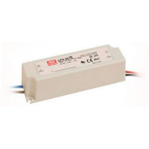 Mean Well LPV-35-12 Power Supply / LED Driver 90-264 VAC Input 35W 3A 12V Output (Advertising, Marketing, Promotional, Sign, Display,Trade Show)