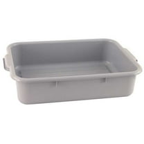 Crestware 22-1/2" x 15-3/4" x 7" Polypropylene Bus Tub, Gray - BT7GY