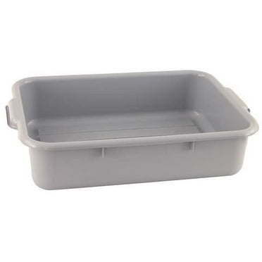 Crestware 22-1/2" x 15-3/4" x 7" Polypropylene Bus Tub, Gray - BT7GY