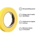 thumbnail image 4 of Cinta de enmascarar 3M 301+ Alto Rendimiento Amarillo 18 mm x 55 m, 4 of 6