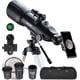 thumbnail image 3 of ESSLNB Telescopios para astronomía para adultos y niños, telescopios astronómicos de viaje de 80 mm con filtro lunar, imagen erecta, refractor 10 veces, trípode y bolsa de transporte para principiante, 3 of 4