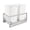 Black, variant on Rev-A-Shelf 5349-18DM-217 Double 35 Quart Pullout Cabinet Waste Container