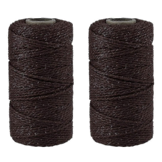 Hilo de algodón de 2 mm y 100 m, 8 capas, color liso, decorativo para manualidades, regalos, repostería y envolturas.