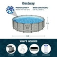 thumbnail image 4 of Bestway Steel Pro MAX 16 Foot Round Above Ground Pool Set w/ 3 Layer Liner, 4 of 11