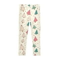 thumbnail image 4 of joogoo Girls' Leggings Christmas Cute Trees Yoga Pants 9-10T, 4 of 8