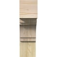 thumbnail image 4 of Ekena Millwork 6"W x 20"D x 20"H Merced Block Rough Sawn Bracket, Douglas Fir, 4 of 25