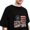 thumbnail image 4 of Vintage T Shirt Beach 250 Years American Anniversary 250th Independence Day Fashion T-Shirts Cotton Tshirt For Men Casual Tops, 4 of 20