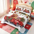 thumbnail image 3 of Manfei Xmas Cute Farm Animal Cow Quilt Full,Farmhouse Pine Cone Full Bedspread Sets,3pcs,1 Coverlet and 2 Pillowcases, 3 of 7