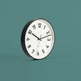 thumbnail image 2 of Yuihome Decor Wall Clock Classic 24.8cm Mirror Glass Surface Home Mute Clock for Smart Home, 2 of 7