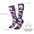 thumbnail image 4 of Naloa Skull colorful mushroom rainbow Thigh High Socks Extra Long Stretchy Sock Women Over Knee High Opaque Stocking Daily Wear, 4 of 6