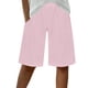 thumbnail image 1 of Pantalones Cortos Casuales de Color Sólido Capri, Mezcla Cómoda de Poliéster para el Hogar Y el Uso Diario, 1 of 9