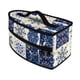 thumbnail image 2 of Bolsa de almacenamiento para plancha de vapor, compacta y multifuncional. Azul y blanco, 2 of 9