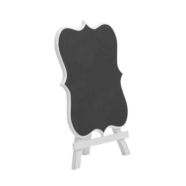 White Wood Chalkboard Easel Sign Home Decor 1 Piece