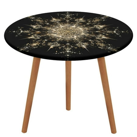 

ZHANGS Polaris Celestial Splendor 1272 Round Table Cover Stain-Resistant Fitted Tablecloth Oil-Proof Wipeable Elastic Table Cover Waterproof Table Cloth for Halloween Thanksgiving Christmas