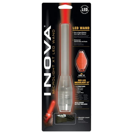 Nite Ize LLW-07-10 Waterproof LED Wand and Safety Light, Red