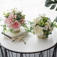 thumbnail image 2 of Maceta de flores artificiales de estilo europeo, jarrón, decoración de mesa, decoración interior para el hogar y la Oficina, 2 of 8
