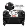 thumbnail image 4 of Haiem Hip Hop Dog Luggage Cover Printed Suitcase Covers for Luggage Elastic Washable Suitcase Protector Fits 18-32 Inch Luggage-Large, 4 of 9