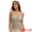 Green, variant on Women's Lace Mesh V Back Wide Strap Fixed Cup Camisoles L Beige