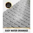 thumbnail image 5 of HITSLAM Non Slip Shower Mat,Trimmable 27x15 inch Bath Mat with Suction Cups,Eco-Friendly and Quick Drain Design,Gray, 5 of 8