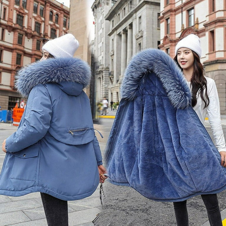 DanceeMangoo Winter Jacket Women Short Hooded Down Cotton Coat Winter  Cotton Clothes Fashion Korean Loose Cotton Jacket Casual Coat Zm1405