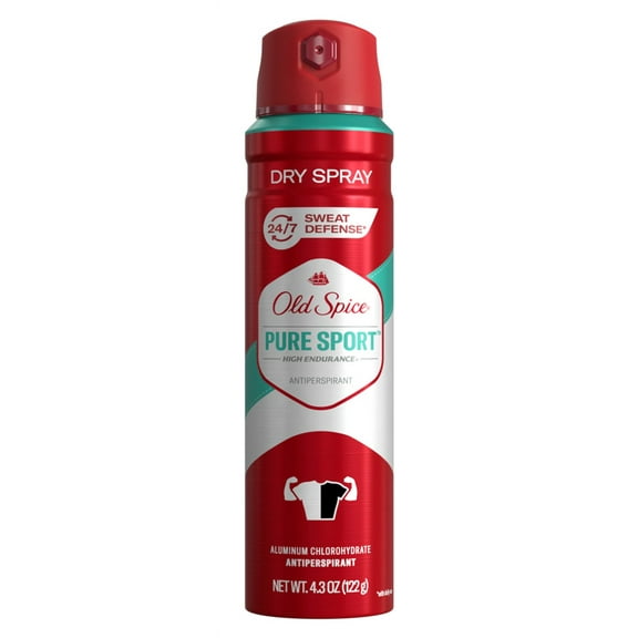 Old Spice Anti-Perspirant Dry Spray Pure Sport 4.3oz (Pack of 3)