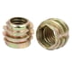thumbnail image 3 of Tuercas insertadas roscadas de socket hexagonal M8x10mm tono bronce 20 piezas para muebles de madera, 3 of 3