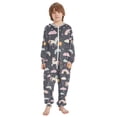thumbnail image 2 of Unicorn Rainbow Cloud Pattern One Piece Pajamas Soft Jumpsuit Cozy Sleep and Play Romper Zipper and Pockets 13Y-14Y, 2 of 8