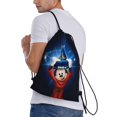 thumbnail image 3 of Bolsa con cordón clásica de Mickey Mouse, plegable, para deportes, fitness, unisex, para viajes y deportes de playa, 3 of 8