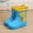 Blue, variant on Luogg Classic Children Rainboots Rubber Children Water Shoes Waterproof Rain Boots Kids Baby Cartoon Shoes Girls Winter Boots Size 2.5-3 Years