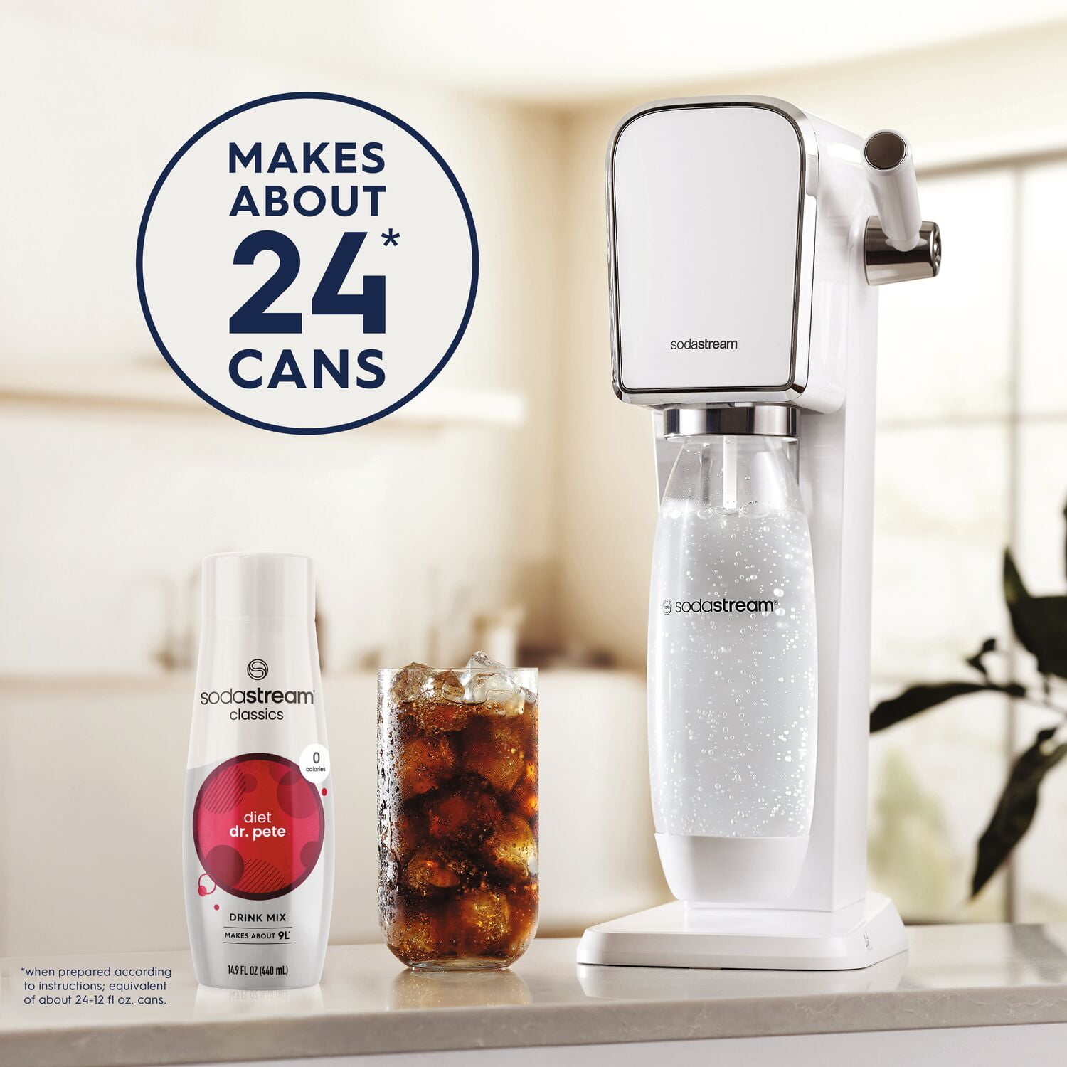 (2 pack) SodaStream Diet Dr. Pete Soda mix, 14.9 fl oz.