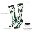 thumbnail image 6 of Fotbe Palm Branch With Leaves print Women's Men's Novelty Crew Socks Cotton Socks Knee High Socks for Walking,Running,Nurses,Pregnancy, 6 of 8