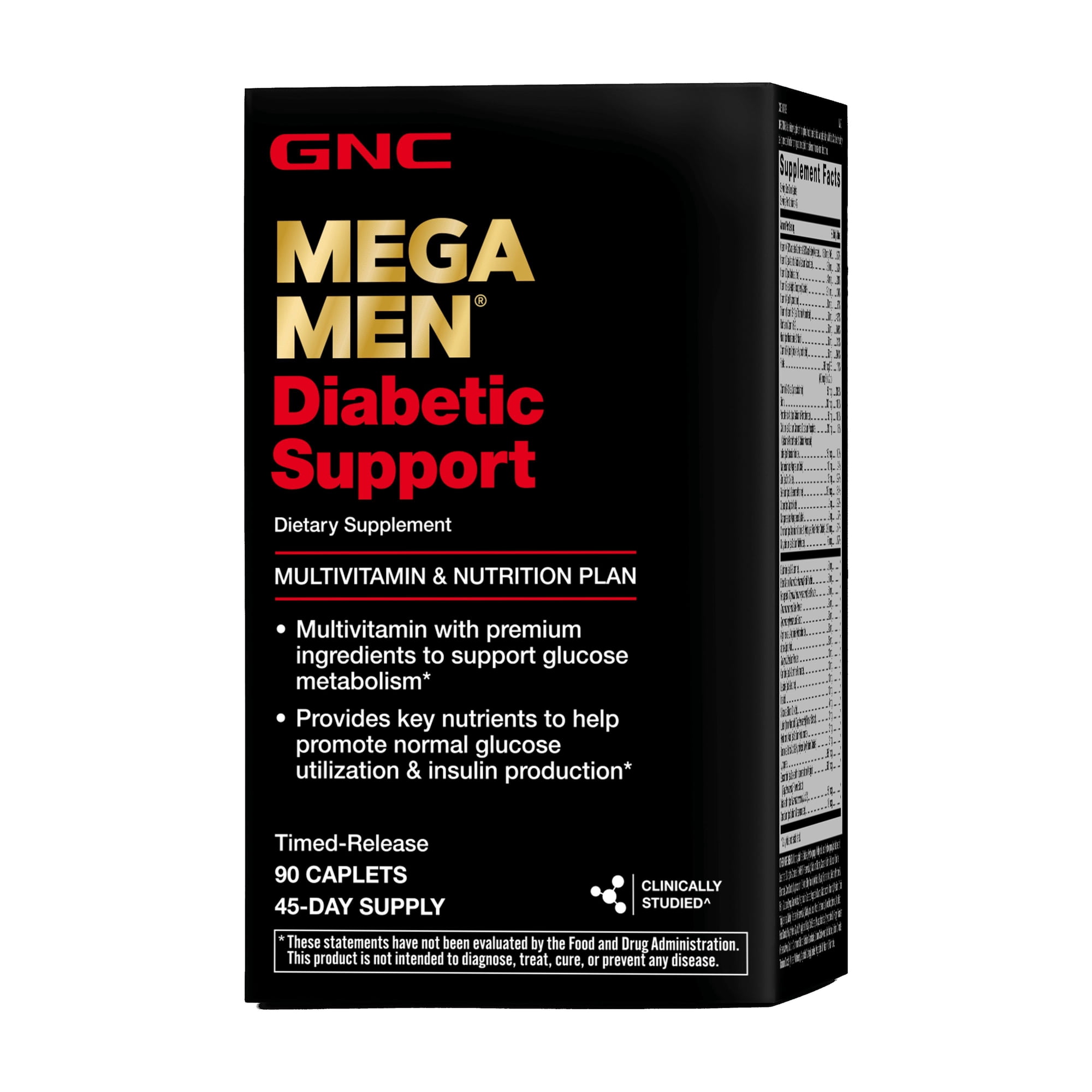 GNC Mega Men Diabetic Support - 90 Caplets