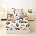 thumbnail image 4 of Erosebridal Kids Camping Themed Twin Sheet Sets,Rustic Farmhouse Style Bedding For Boys 3pcs, 4 of 6