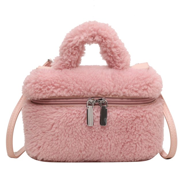 Bolso Tipo Cartera Informal para Mujer Bolso Hobo Elegante Con Doble Gran Capacidad (rosa)