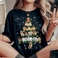 thumbnail image 2 of Pomeranian Christmas Tree T-Shirt, Funny Dog Lover Gift, Pom Dog Christmas Lights Shirts, Christmas Shirts for Women Men, 2 of 3