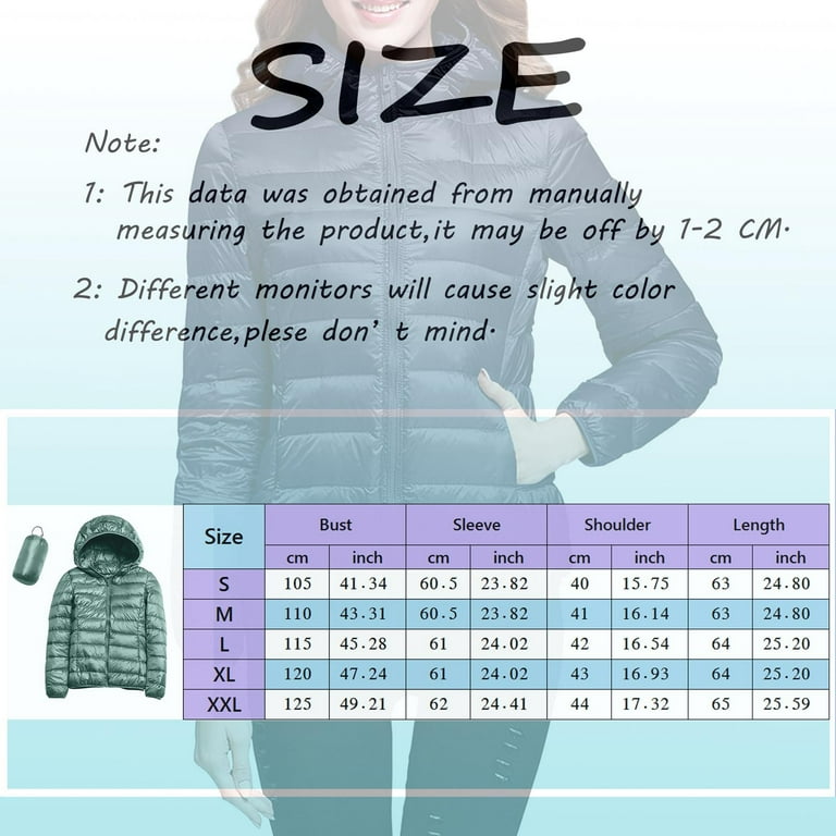 Women Warm Lightweight Jacket Hoodless Windproof Winter Coat With Recycled  Insulation Winter Slim Short down Ski, Mint Green, Small : :  Clothing, Shoes & Accessories